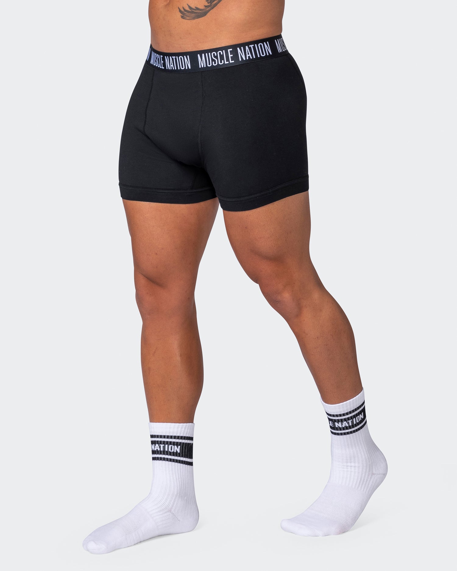 Mens Boxer Briefs 3 Pack - Black - Muscle Nation