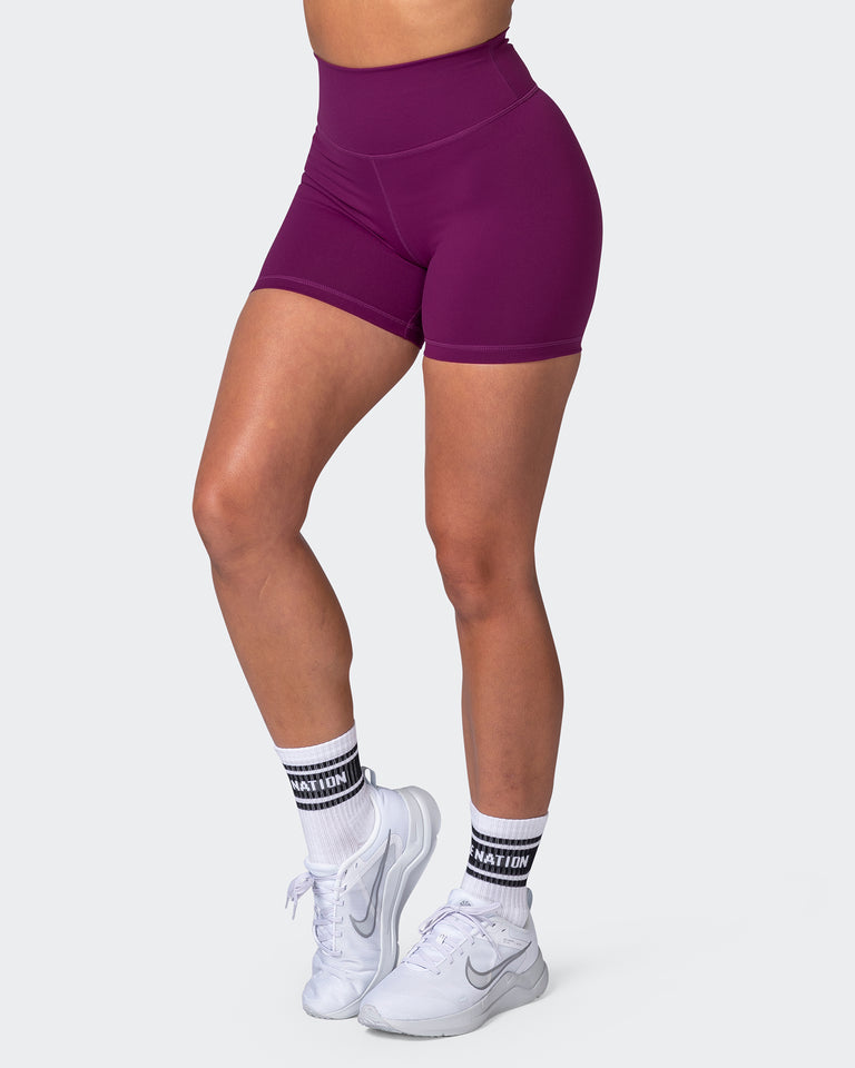 Signature Scrunch Midway Shorts - Huckleberry