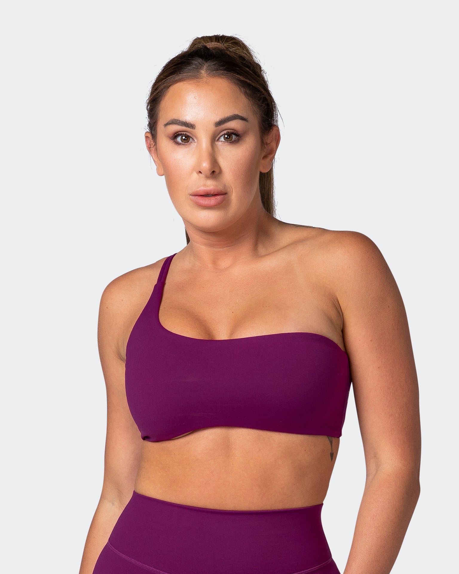 Movement One Shoulder Bralette - Huckleberry-Bralettes-XS-112243HUKBRY-XS-MNAPPRL19941-1-Muscle Nation