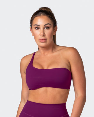 Movement One Shoulder Bralette - Huckleberry-Bralettes-XS-112243HUKBRY-XS-MNAPPRL19941-1-Muscle Nation