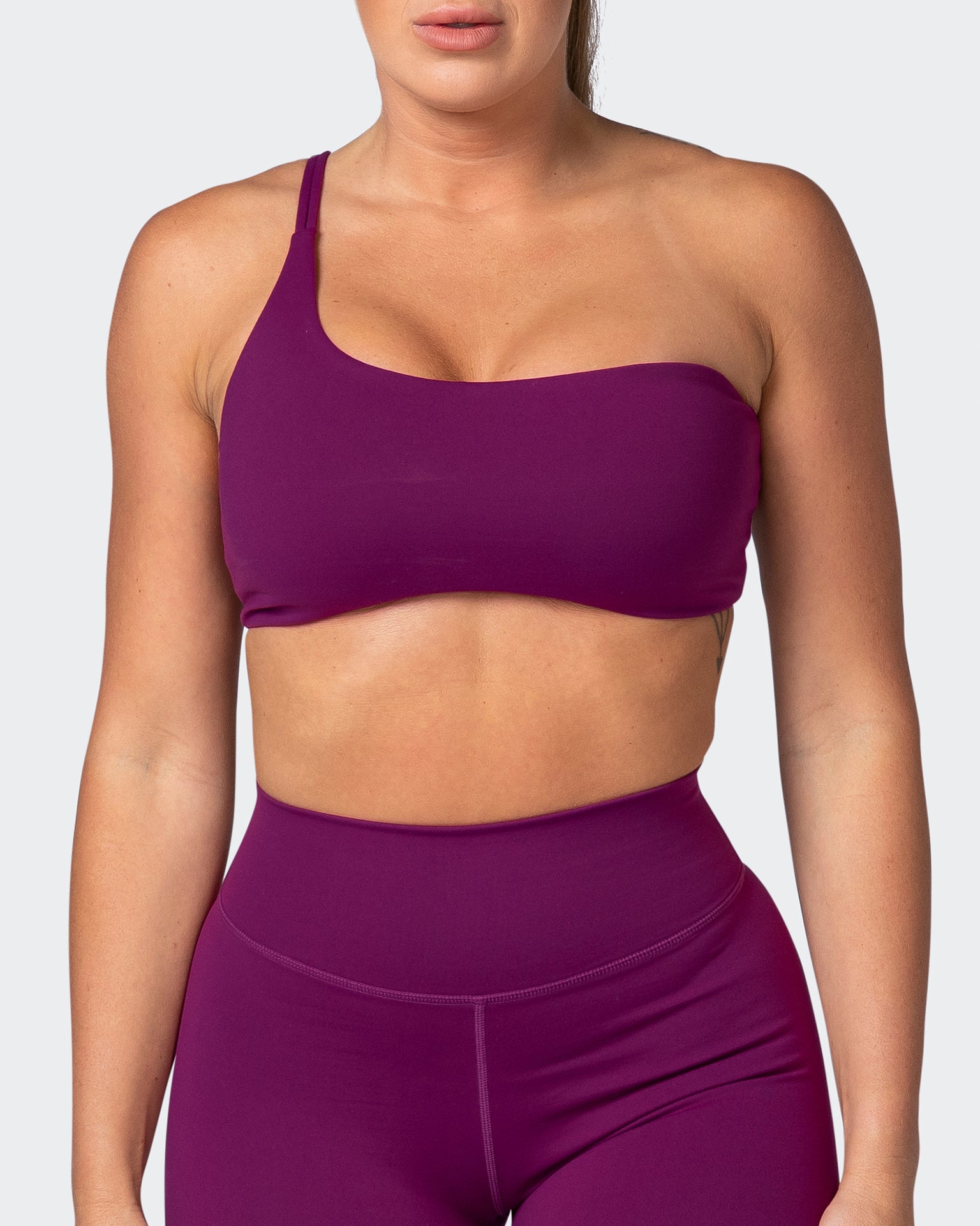Movement One Shoulder Bralette - Huckleberry-Bralettes-XS-112243HUKBRY-XS-MNAPPRL19941-2-Muscle Nation