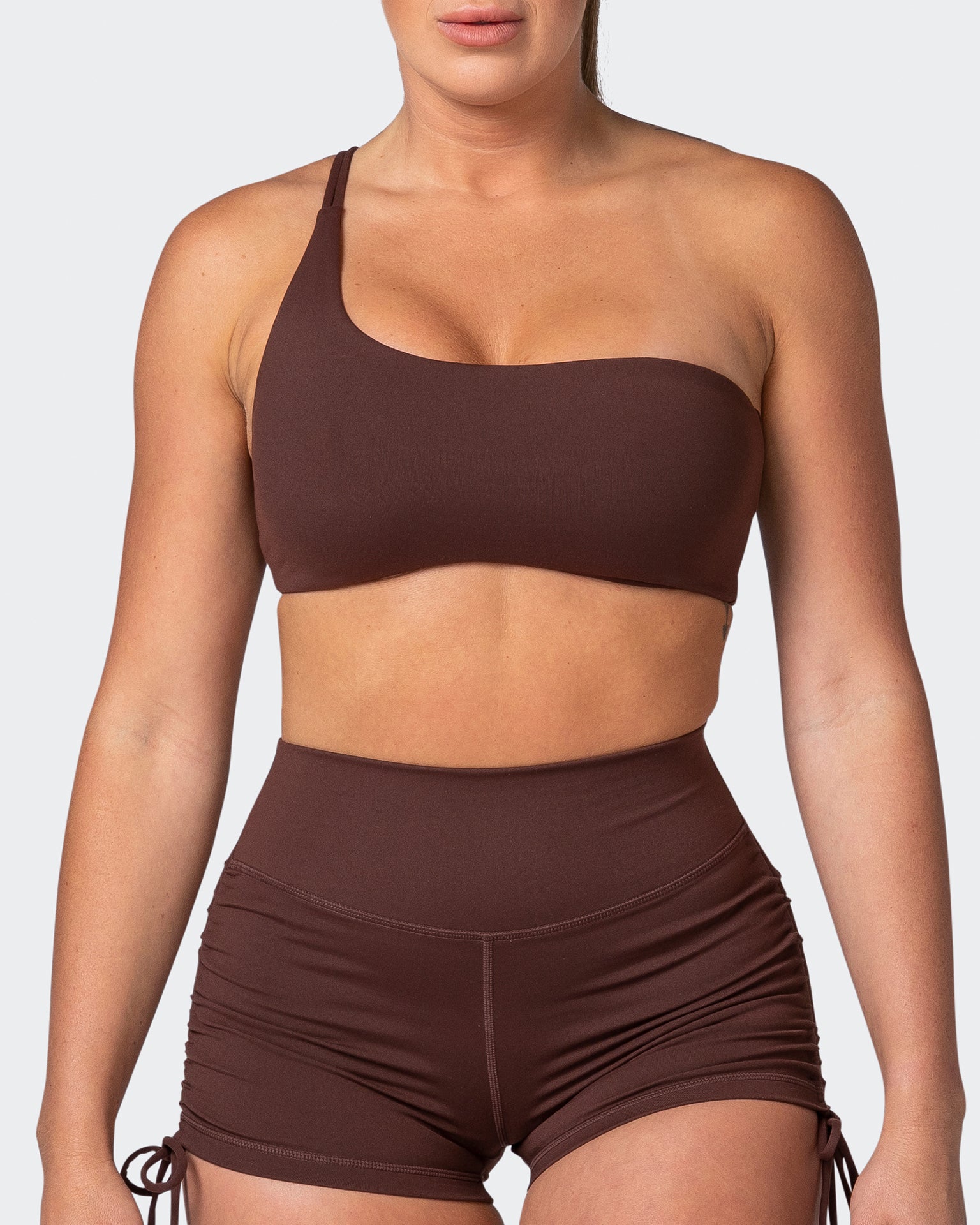 Movement One Shoulder Bralette - Coffee-Bralettes-XS-112243COFFEE-XS-MNAPPRL19845-2-Muscle Nation