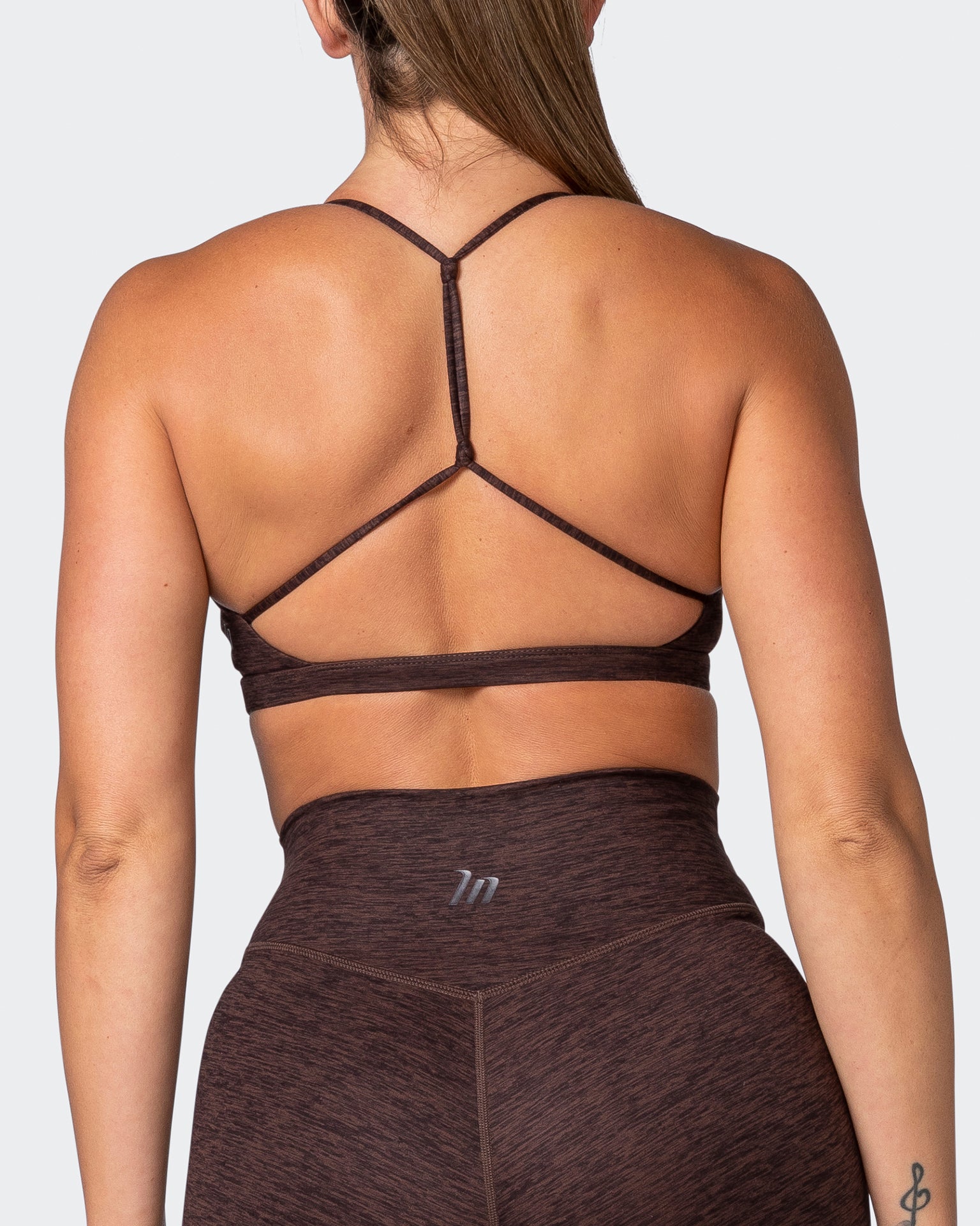 Sun Kissed Bralette - Coffee Marl-Bralettes-XS-112215COFEMAR-XS-MNAPPRL18913-6-Muscle Nation