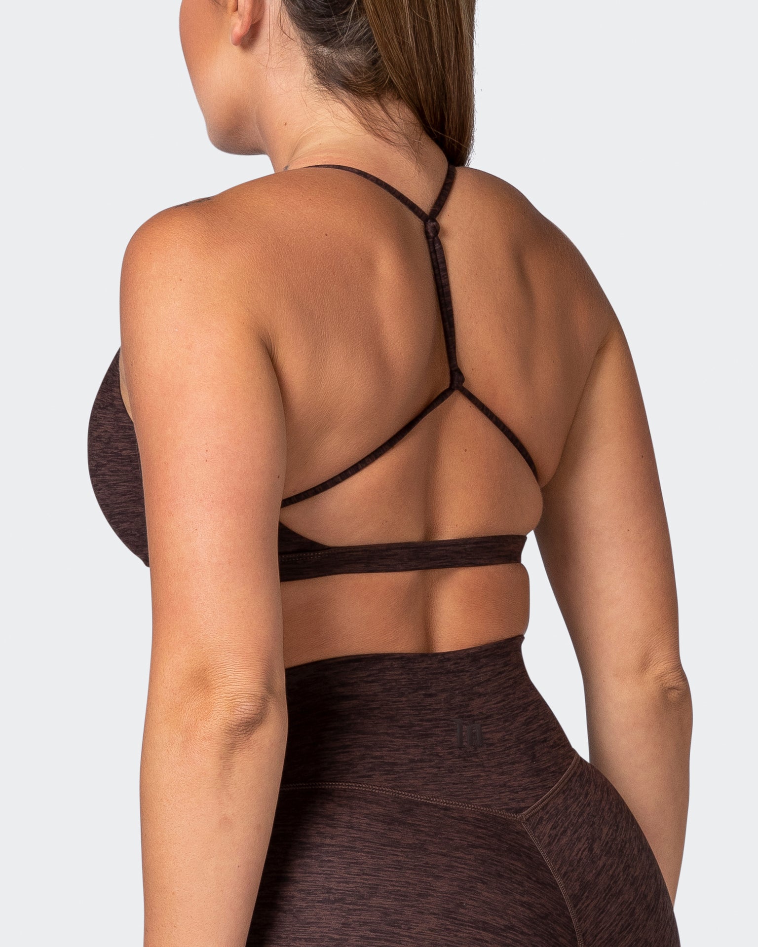 Sun Kissed Bralette - Coffee Marl-Bralettes-XS-112215COFEMAR-XS-MNAPPRL18913-5-Muscle Nation