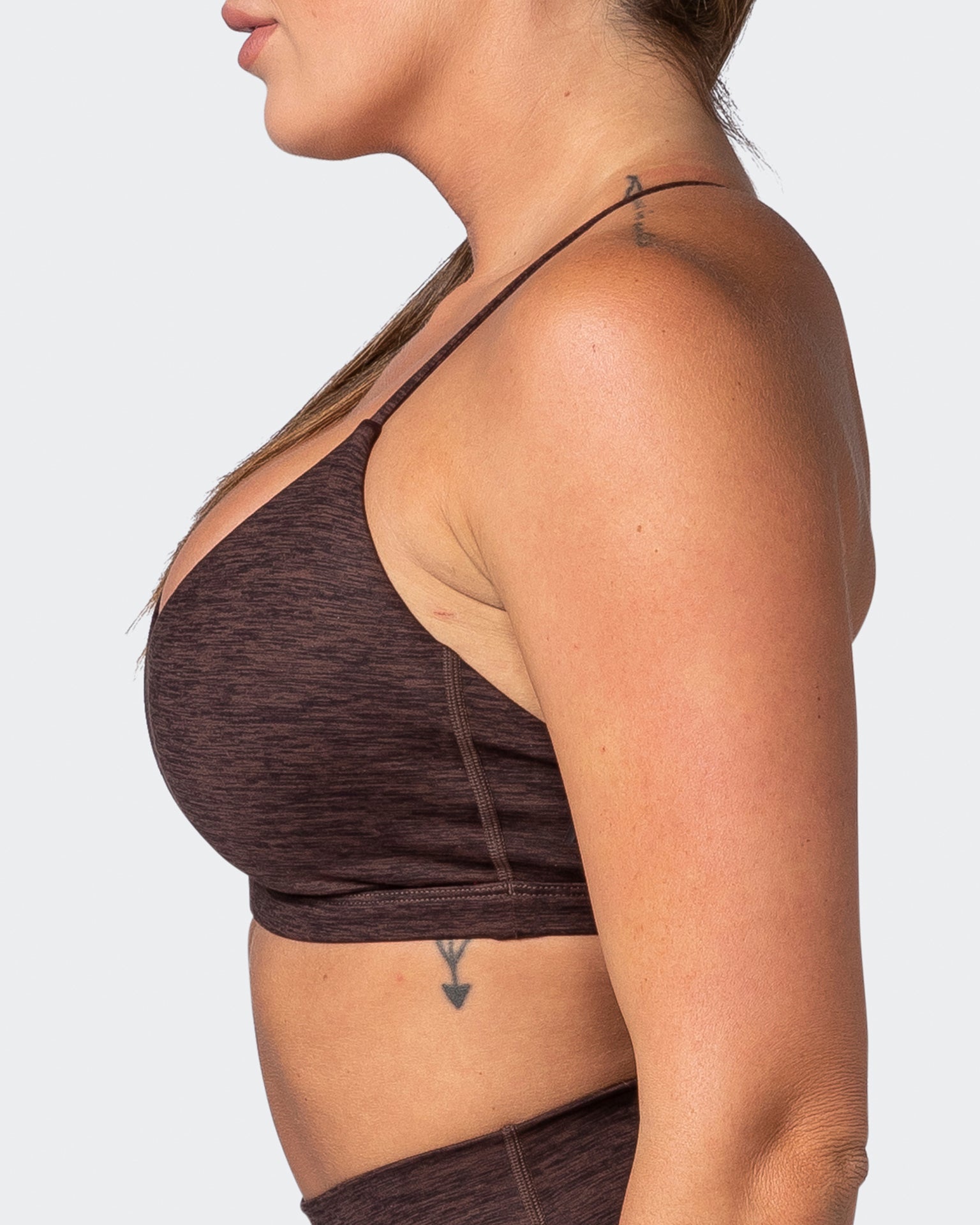 Sun Kissed Bralette - Coffee Marl-Bralettes-XS-112215COFEMAR-XS-MNAPPRL18913-4-Muscle Nation