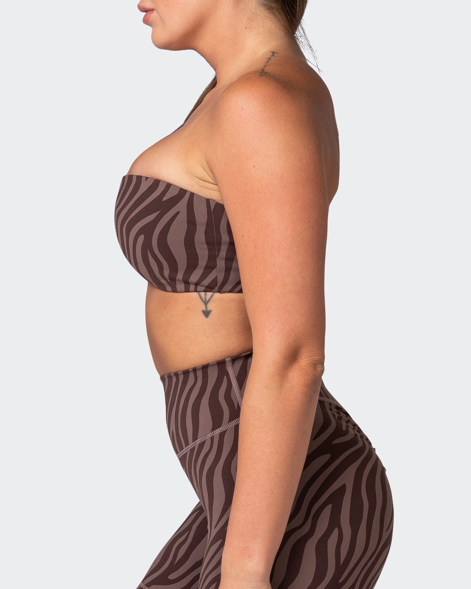Movement One Shoulder Bralette - Coffee Zebra Print-Bralettes-XS-112243COFZEBPR-XS-MNAPPRL19893-4-Muscle Nation