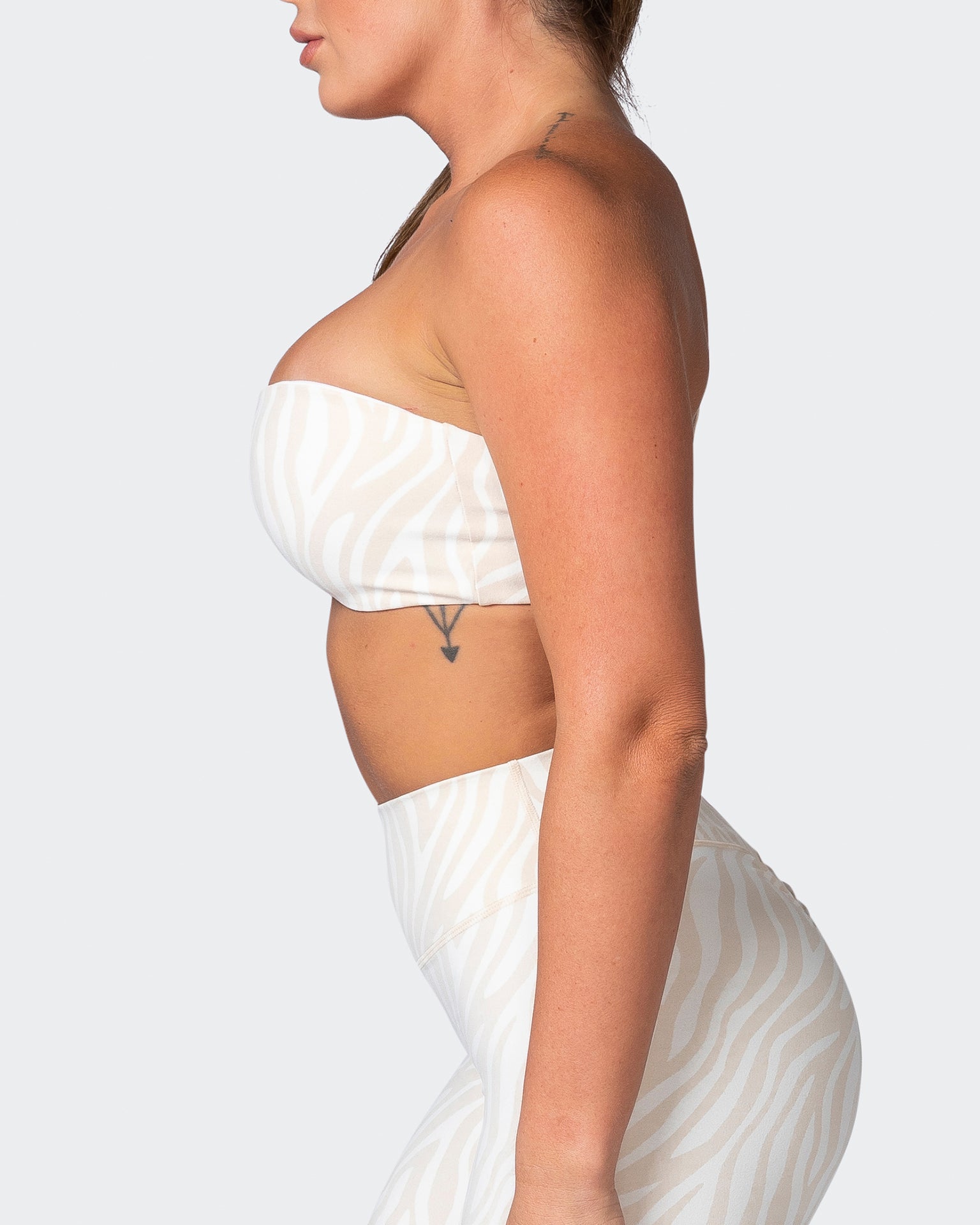 Movement One Shoulder Bralette - Almond Zebra Print-Bralettes-XS-112243ALMZEBPR-XS-MNAPPRL19885-4-Muscle Nation
