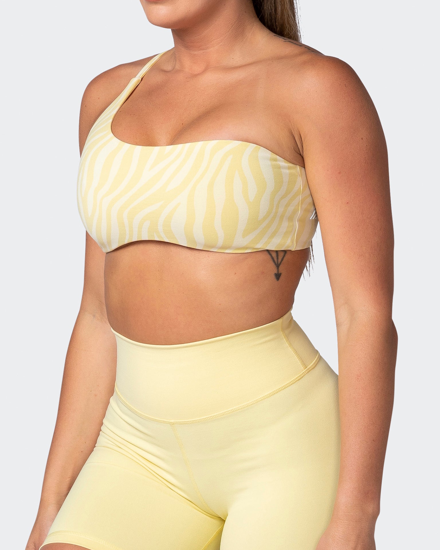 Movement One Shoulder Bralette - Lemon Zebra Print-Bralettes-XS-112243LMNZEBPR-XS-MNAPPRL19917-3-Muscle Nation