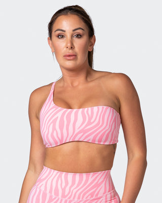Movement One Shoulder Bralette - Strawberry Zebra Print-Bralettes-XS-112243STWZEBPR-XS-MNAPPRL19901-1-Muscle Nation