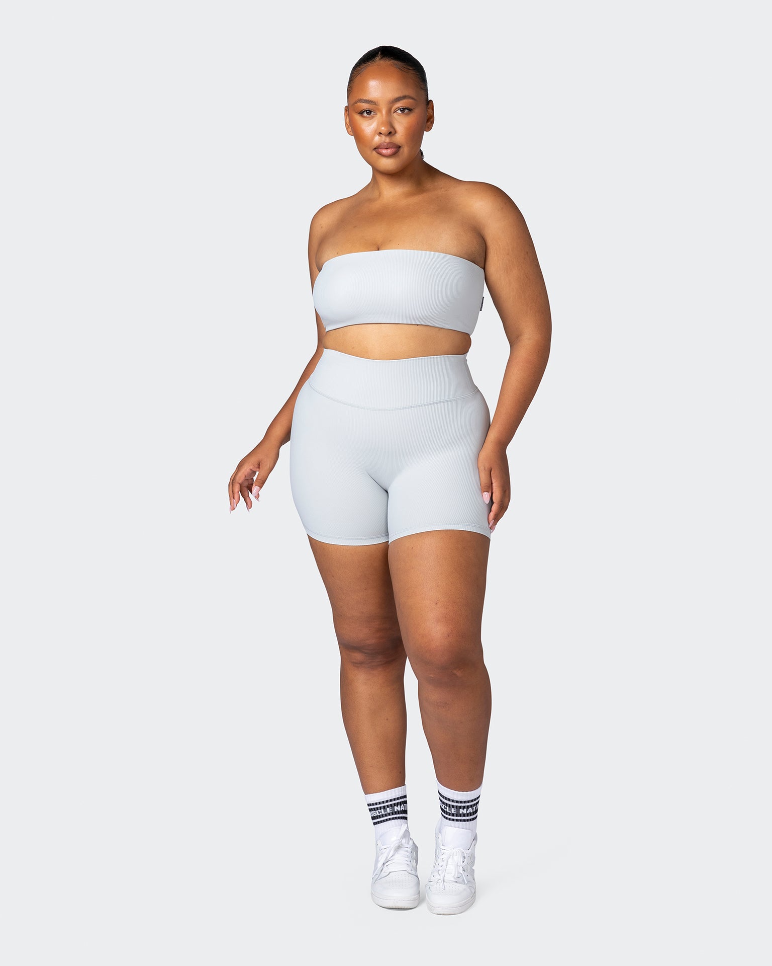 Zero Rise Rib Midway Shorts - Quiet Grey-Shorts-XXS-112266QUTGRY-XXS-MNAPPRL19557-7-Muscle Nation