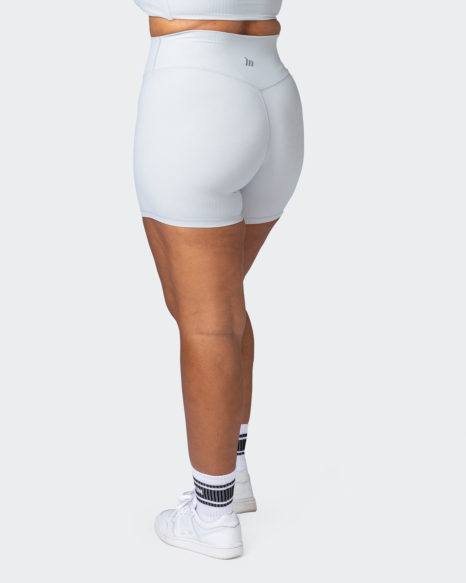 Zero Rise Rib Midway Shorts - Quiet Grey-Shorts-XXS-112266QUTGRY-XXS-MNAPPRL19557-1-Muscle Nation