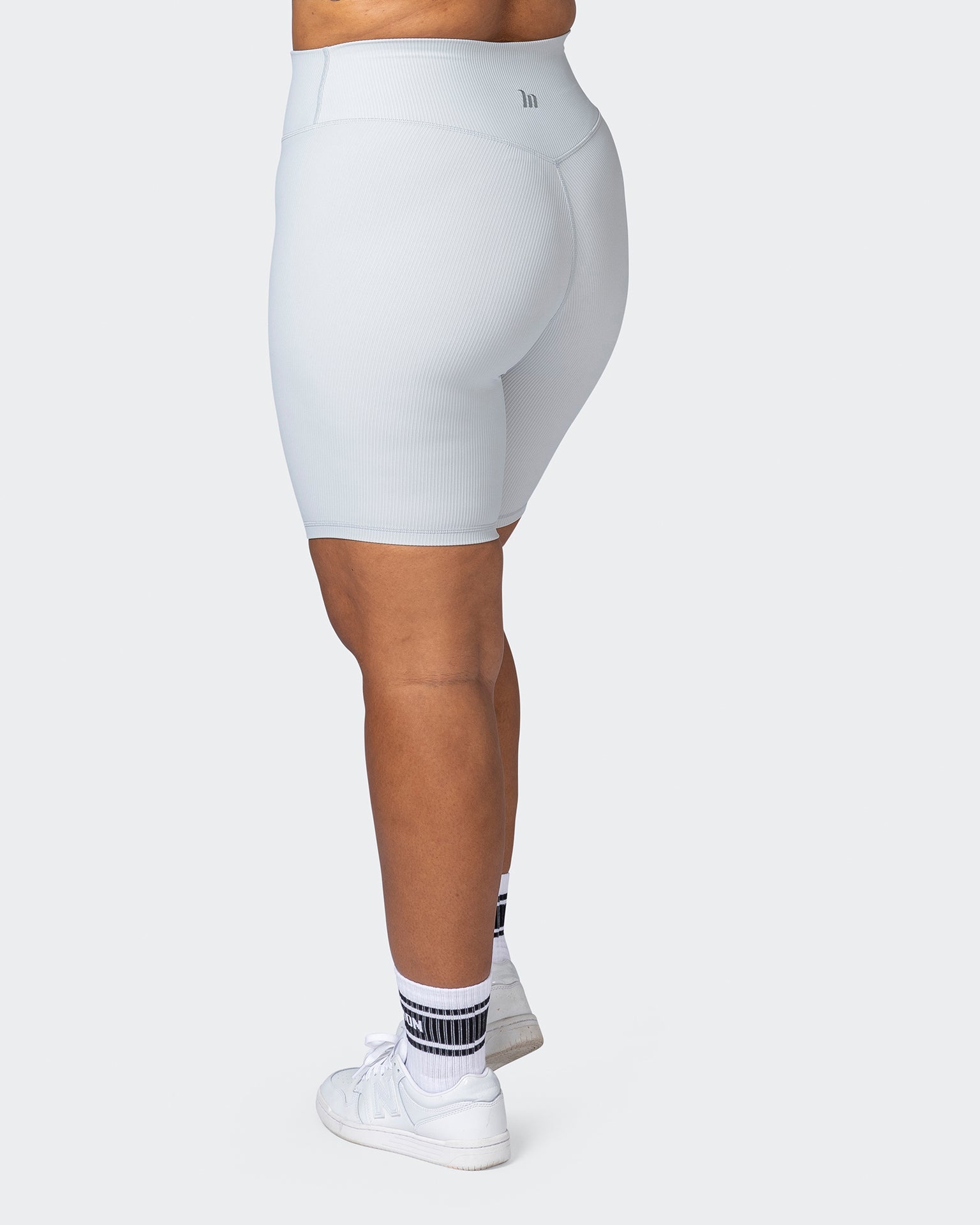 Zero Rise Rib Referee Length Shorts - Quiet Grey-Shorts-XXS-112267QUTGRY-XXS-MNAPPRL19602-5-Muscle Nation