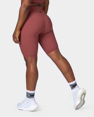 Zero Rise Rib Referee Length Shorts - Maple-Shorts-XXS-112267MAPLE-XXS-MNAPPRL19593-1-Muscle Nation