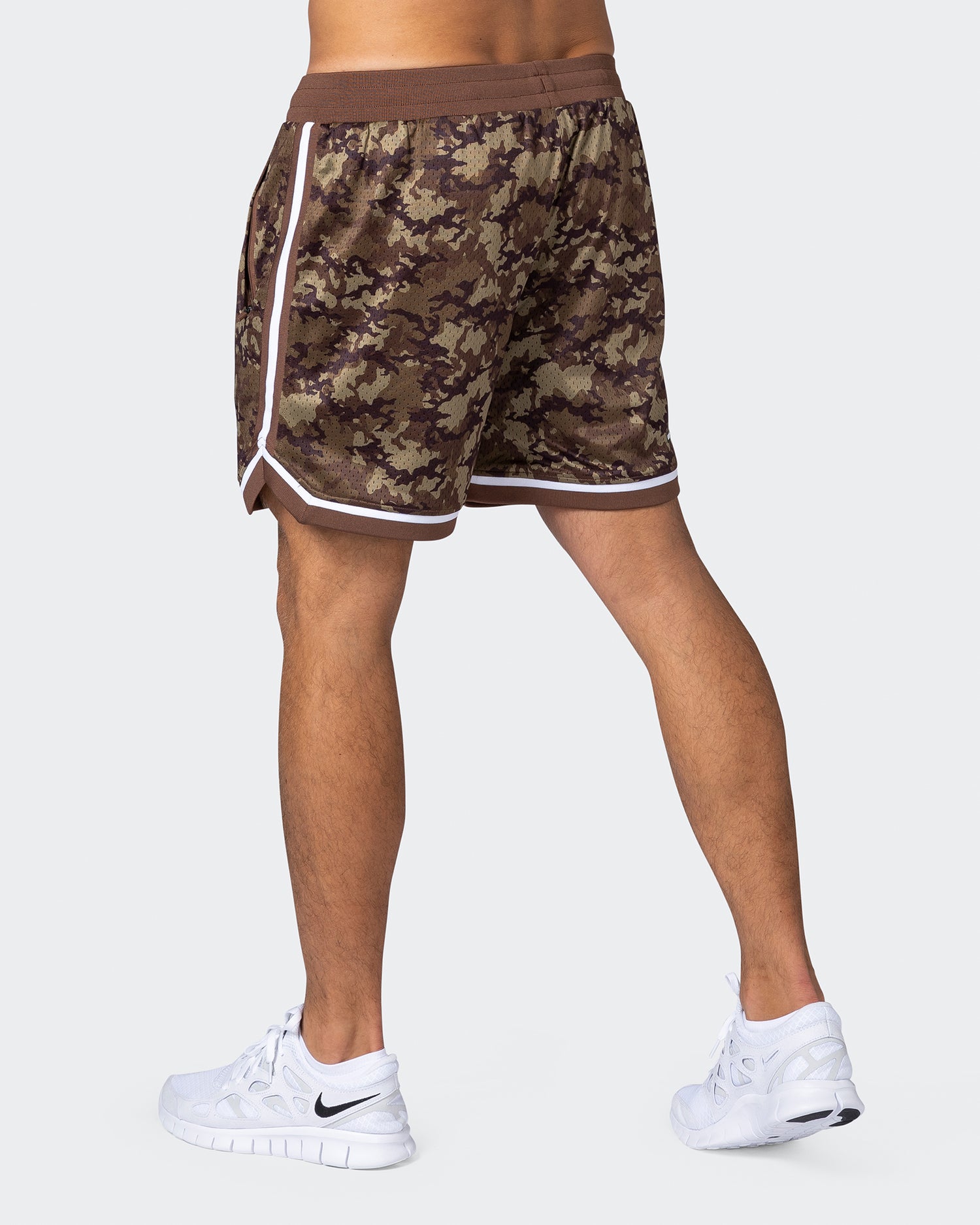 5" Basketball Shorts - Chestnut Camo Print