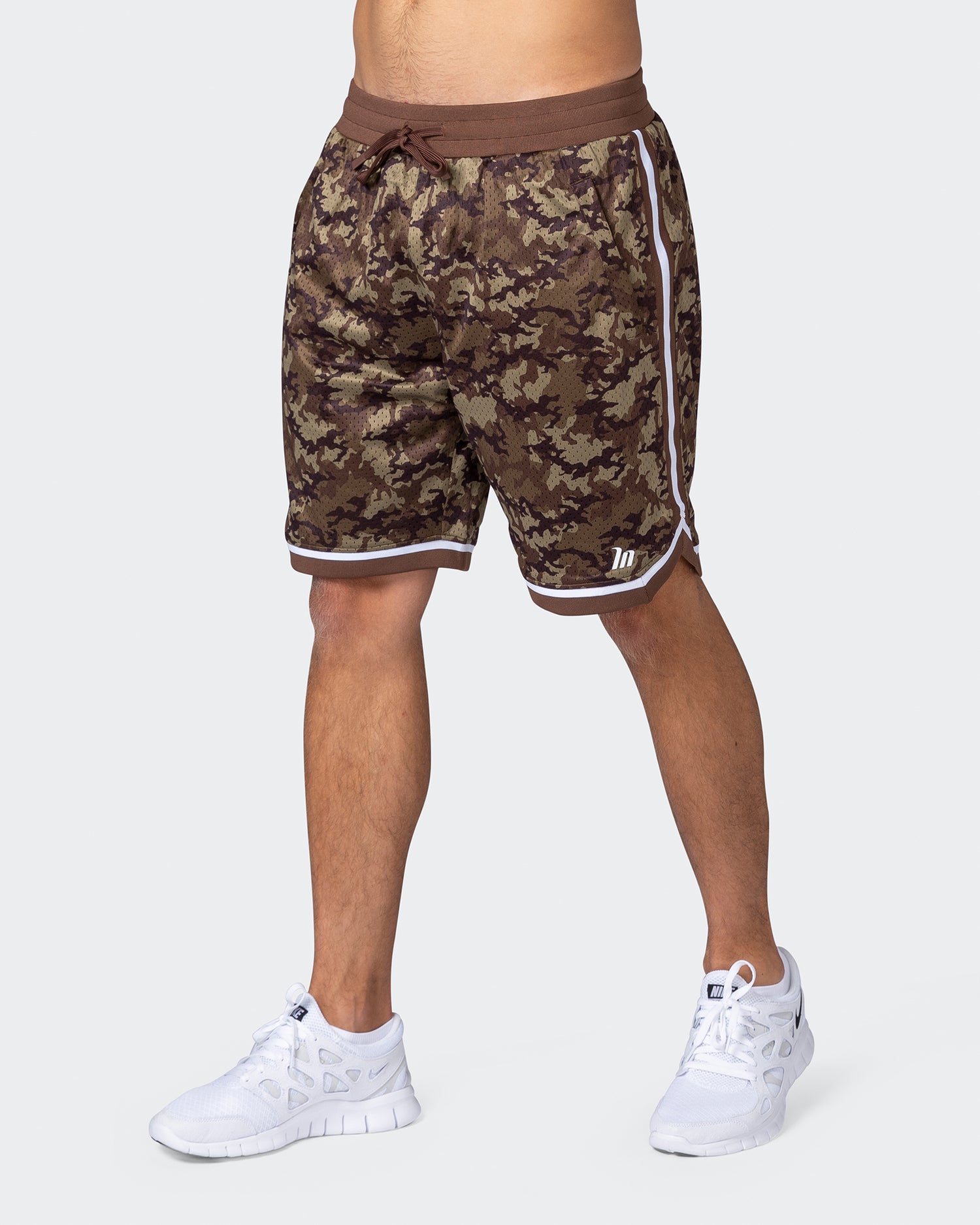 8" Basketball Shorts - Chestnut Camo Print