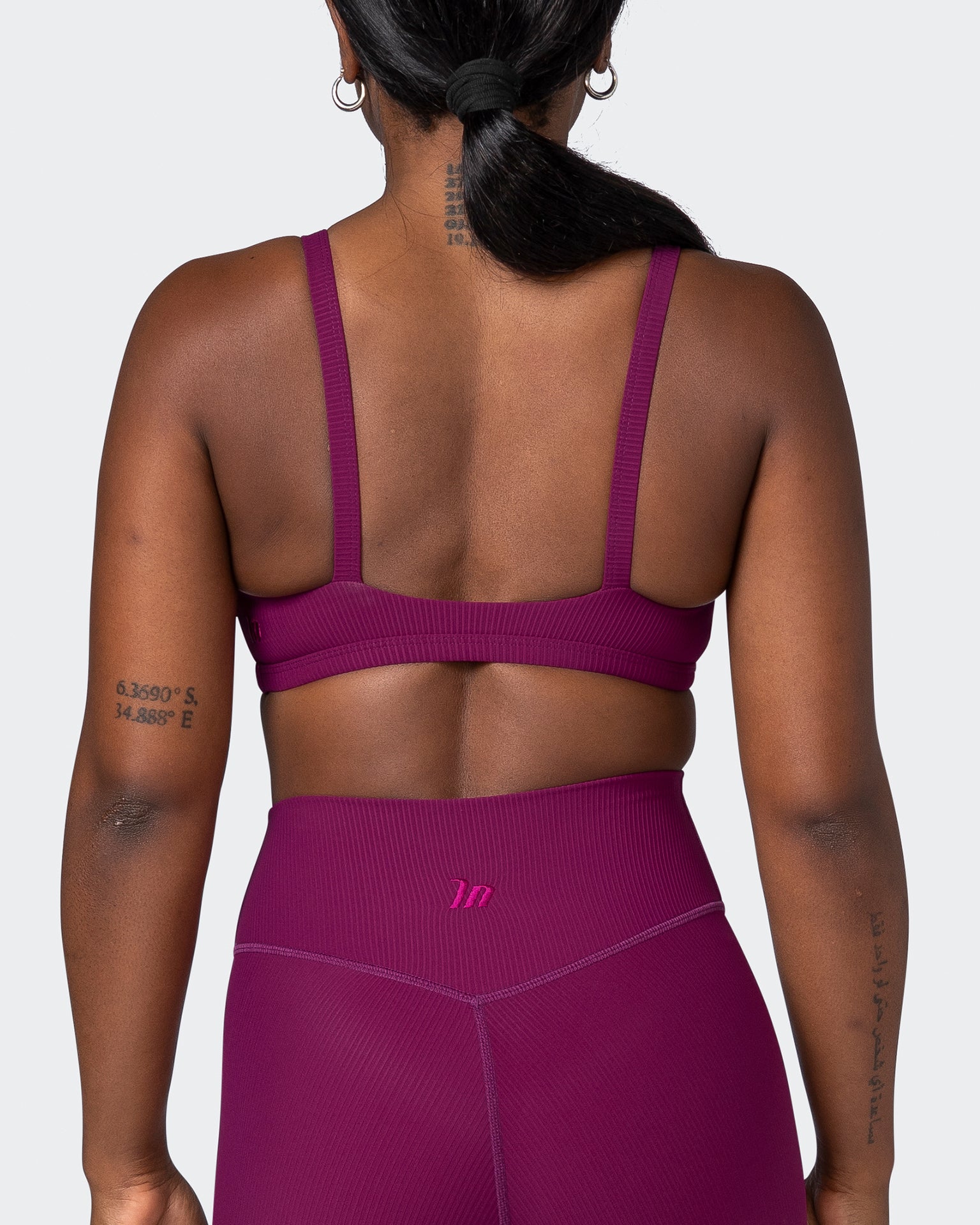 Effortless Rib Bralette - Huckleberry-Bralettes-XS-112264HUKBRY-XS-MNAPPRL19477-6-Muscle Nation