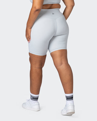 Zero Rise Rib Referee Length Shorts - Quiet Grey-Shorts-XXS-112267QUTGRY-XXS-MNAPPRL19602-1-Muscle Nation