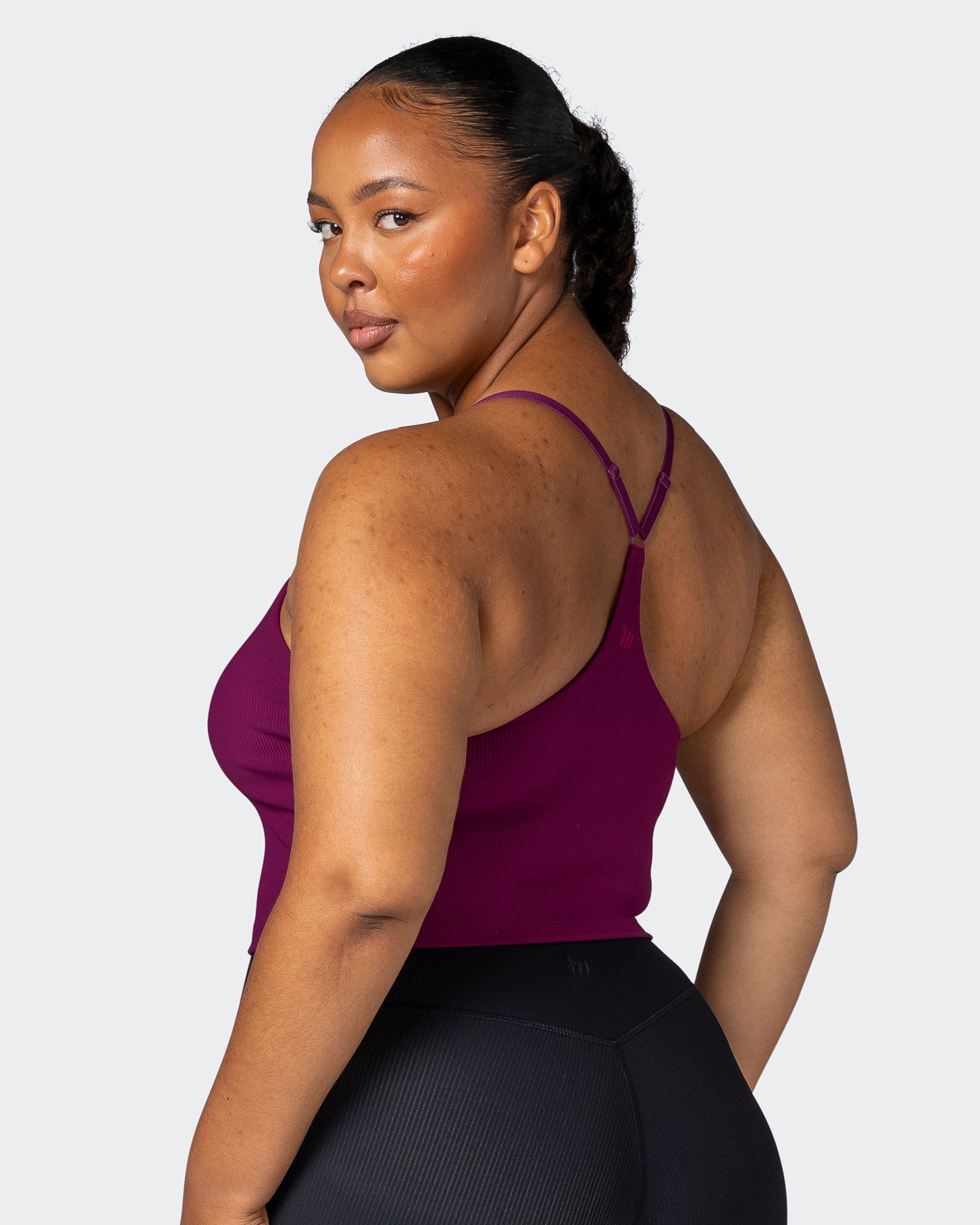 Summertime Rib Cropped Tank - Huckleberry-Singlets & Tanks-XXS-112265HUKBRY-XXS-MNAPPRL19521-1-Muscle Nation