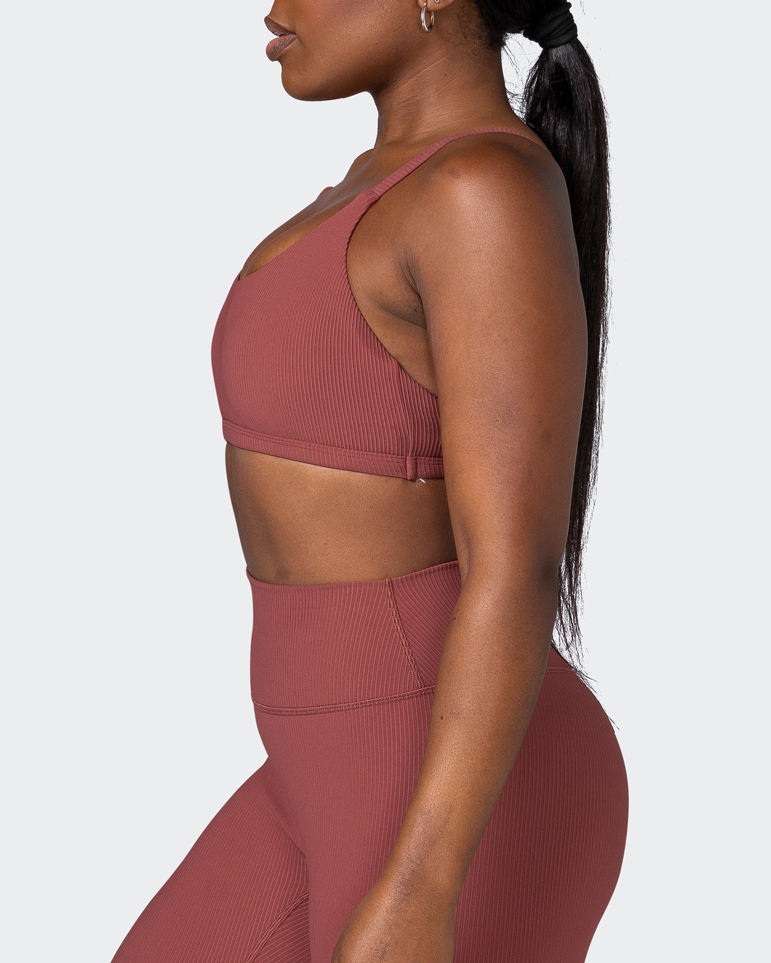 Effortless Rib Bralette - Maple-Bralettes-XS-112264MAPLE-XS-MNAPPRL19461-4-Muscle Nation
