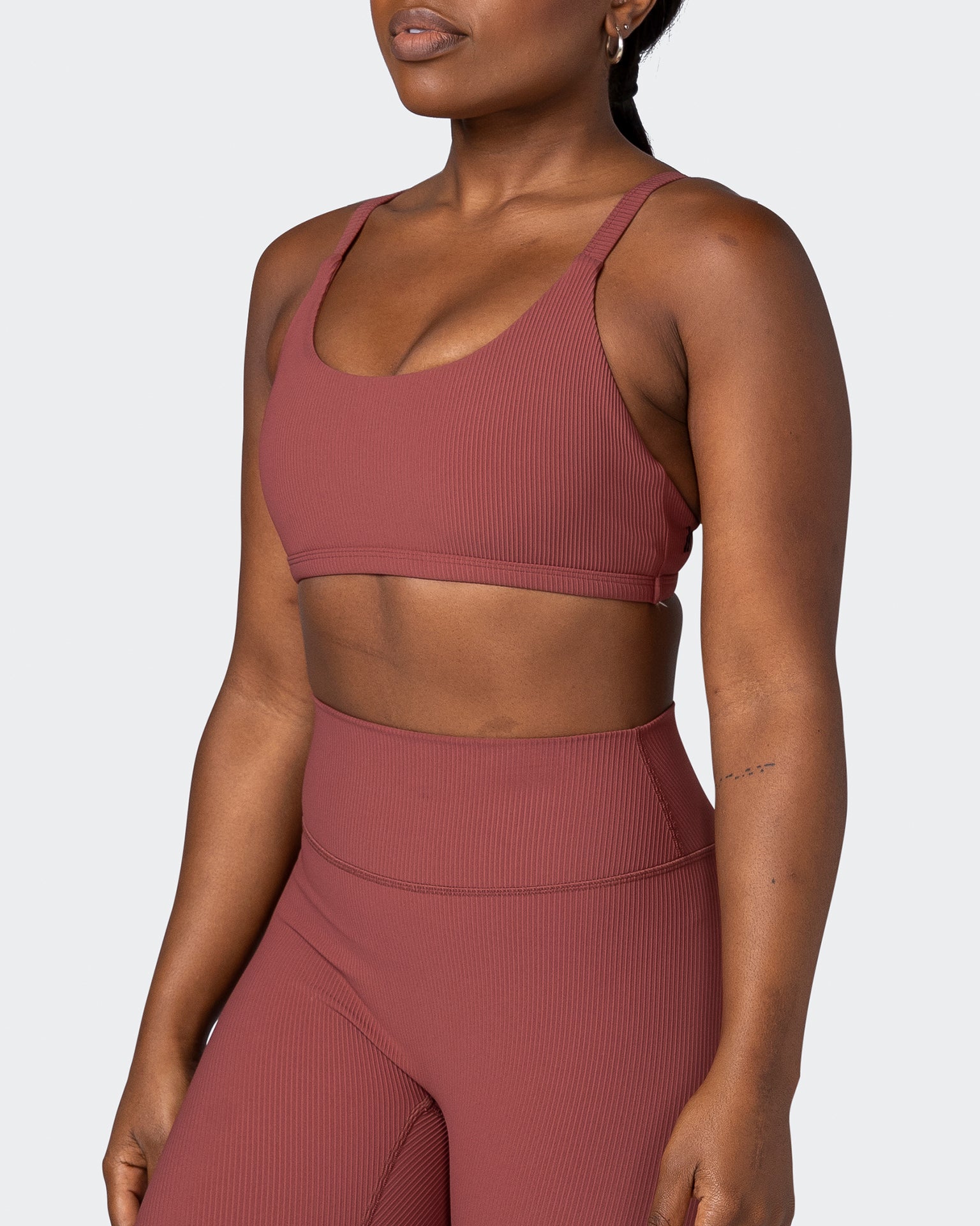 Effortless Rib Bralette - Maple-Bralettes-XS-112264MAPLE-XS-MNAPPRL19461-3-Muscle Nation