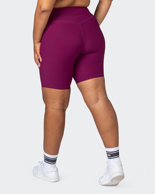 Zero Rise Rib Referee Length Shorts - Huckleberry-Shorts-XXS-112267HUKBRY-XXS-MNAPPRL19611-1-Muscle Nation