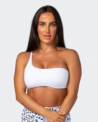 Movement One Shoulder Bralette - White-Bralettes-XS-112243WHT-XS-MNAPPRL19837-1-Muscle Nation