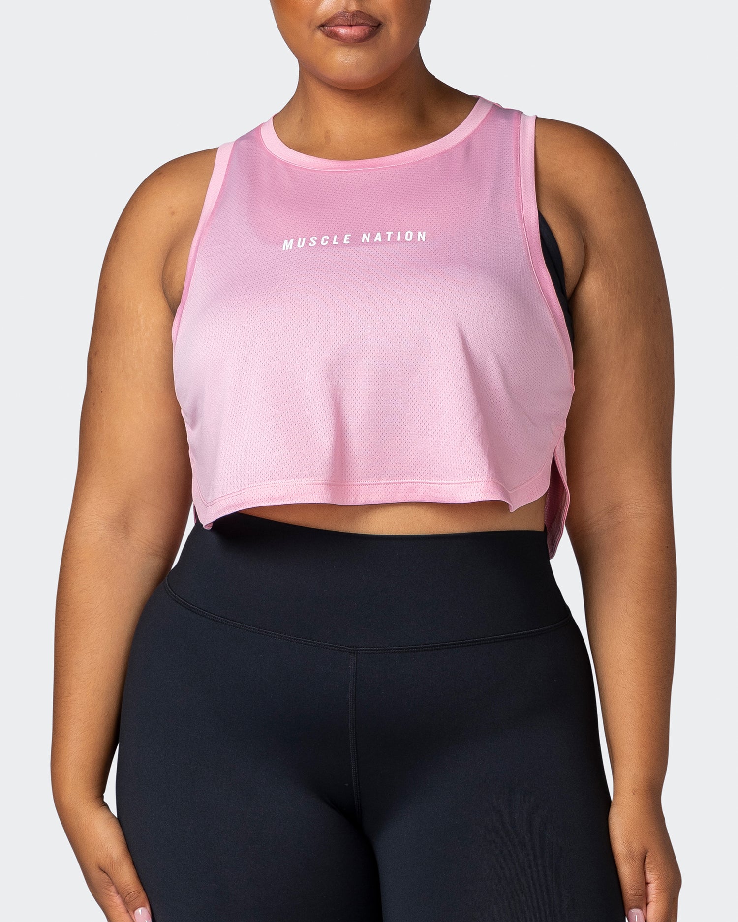 Limitless Cropped Training Tank - Strawberry Pink