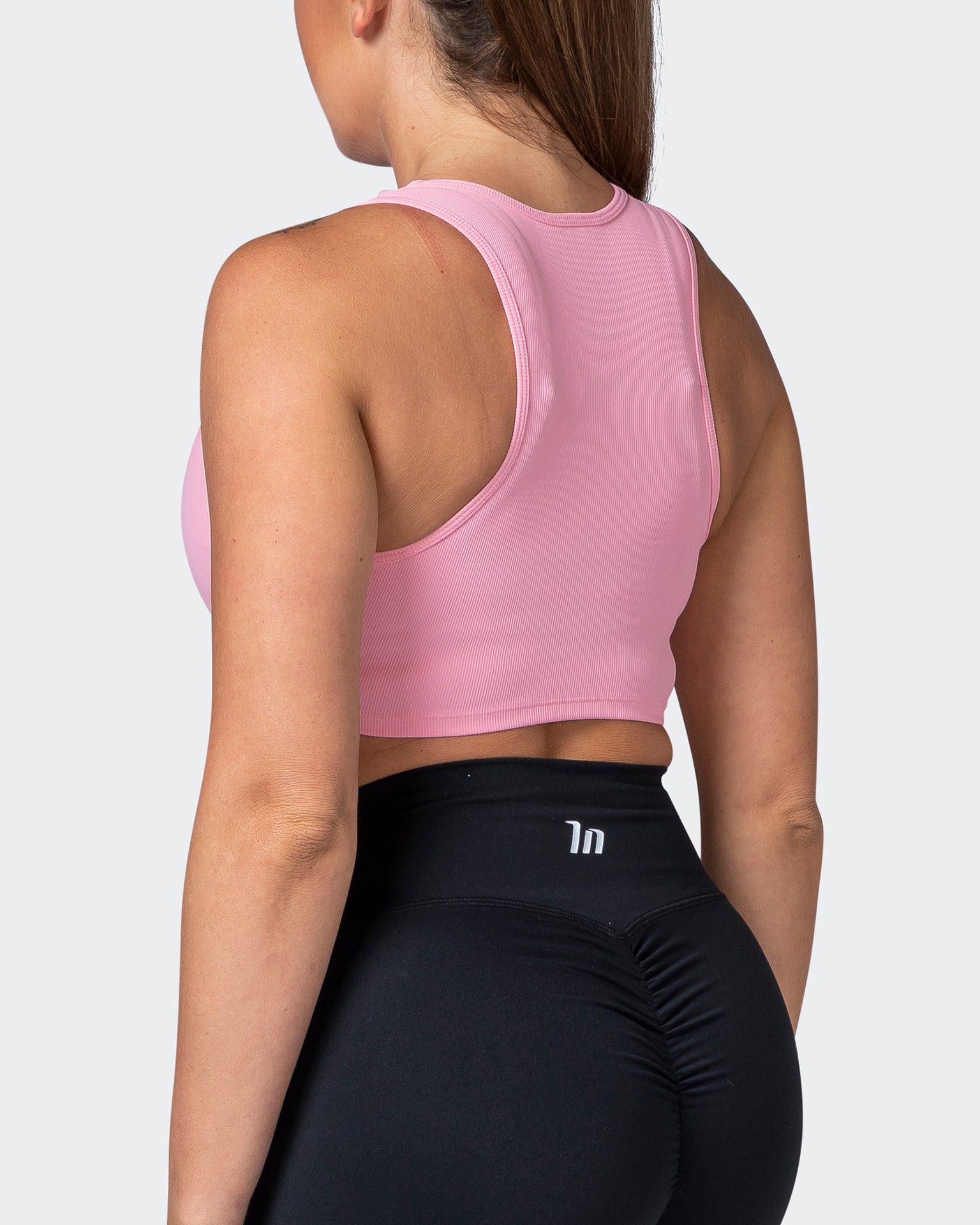 Off Duty Rib Cropped Tank - Strawberry Pink-Singlets & Tanks-XXS-112230STWBRPIK-XXS-MNAPPRL19351-5-Muscle Nation
