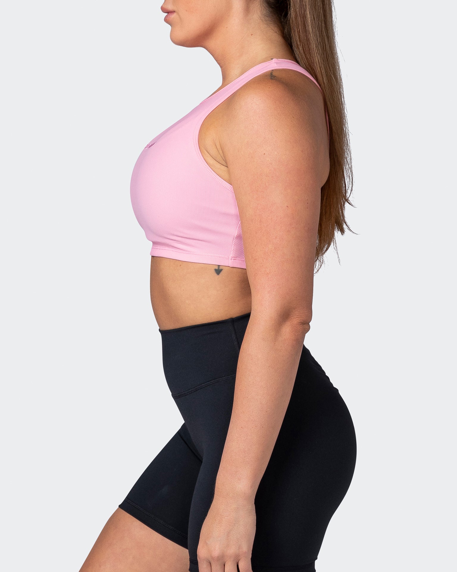 Off Duty Rib Cropped Tank - Strawberry Pink-Singlets & Tanks-XXS-112230STWBRPIK-XXS-MNAPPRL19351-4-Muscle Nation