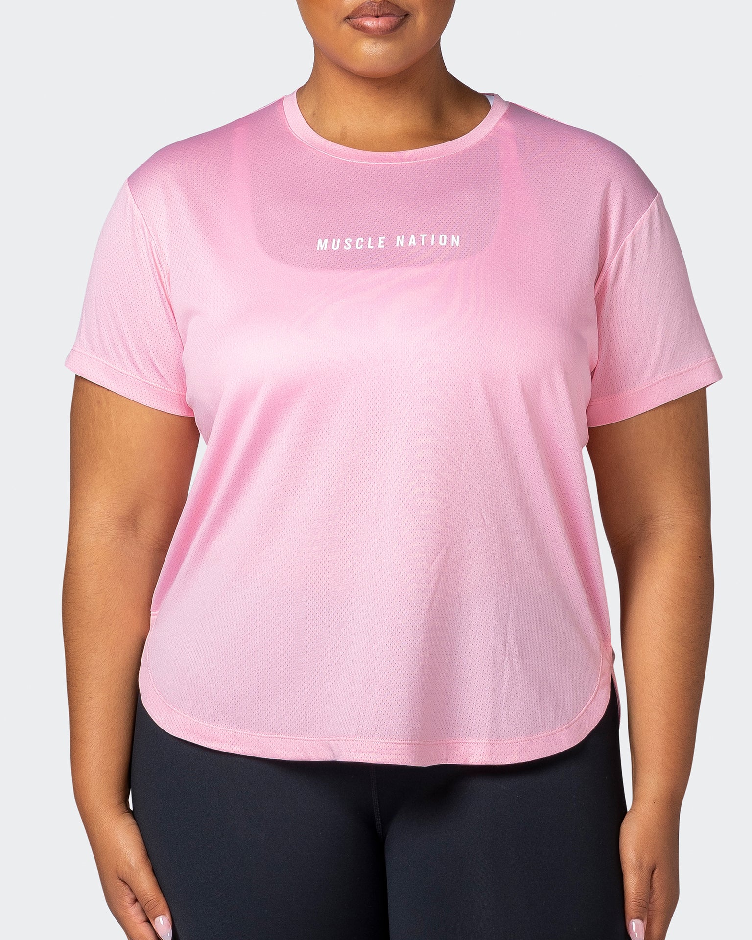 Limitless Training Tee - Strawberry Pink-T-Shirts-XXS-112245STWBRPIK-XXS-MNAPPRL20012-2-Muscle Nation