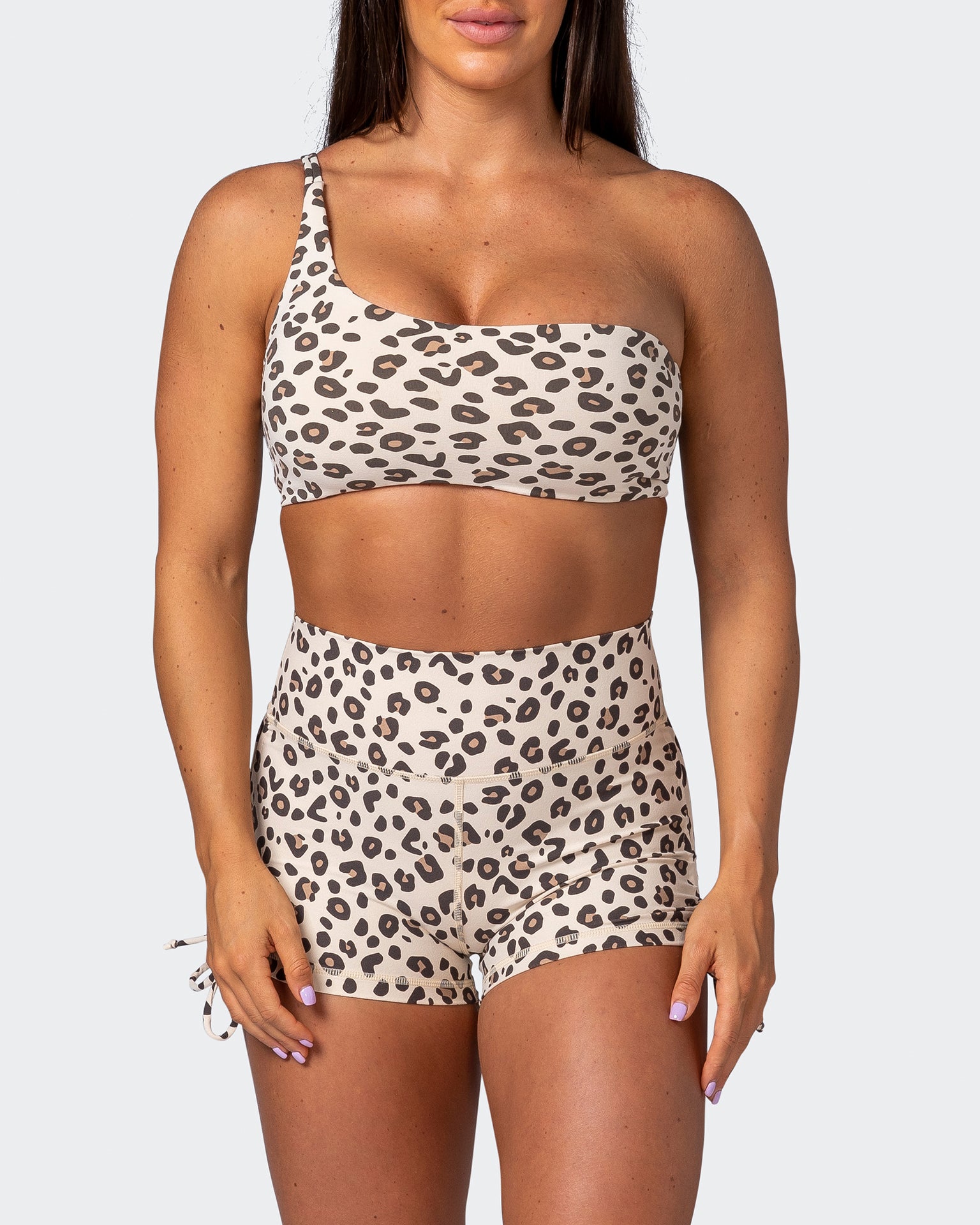 Movement One Shoulder Bralette - Cheetah Print-Bralettes-XS-112243CHET-XS-MNAPPRL19925-2-Muscle Nation