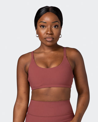 Effortless Rib Bralette - Maple-Bralettes-XS-112264MAPLE-XS-MNAPPRL19461-1-Muscle Nation