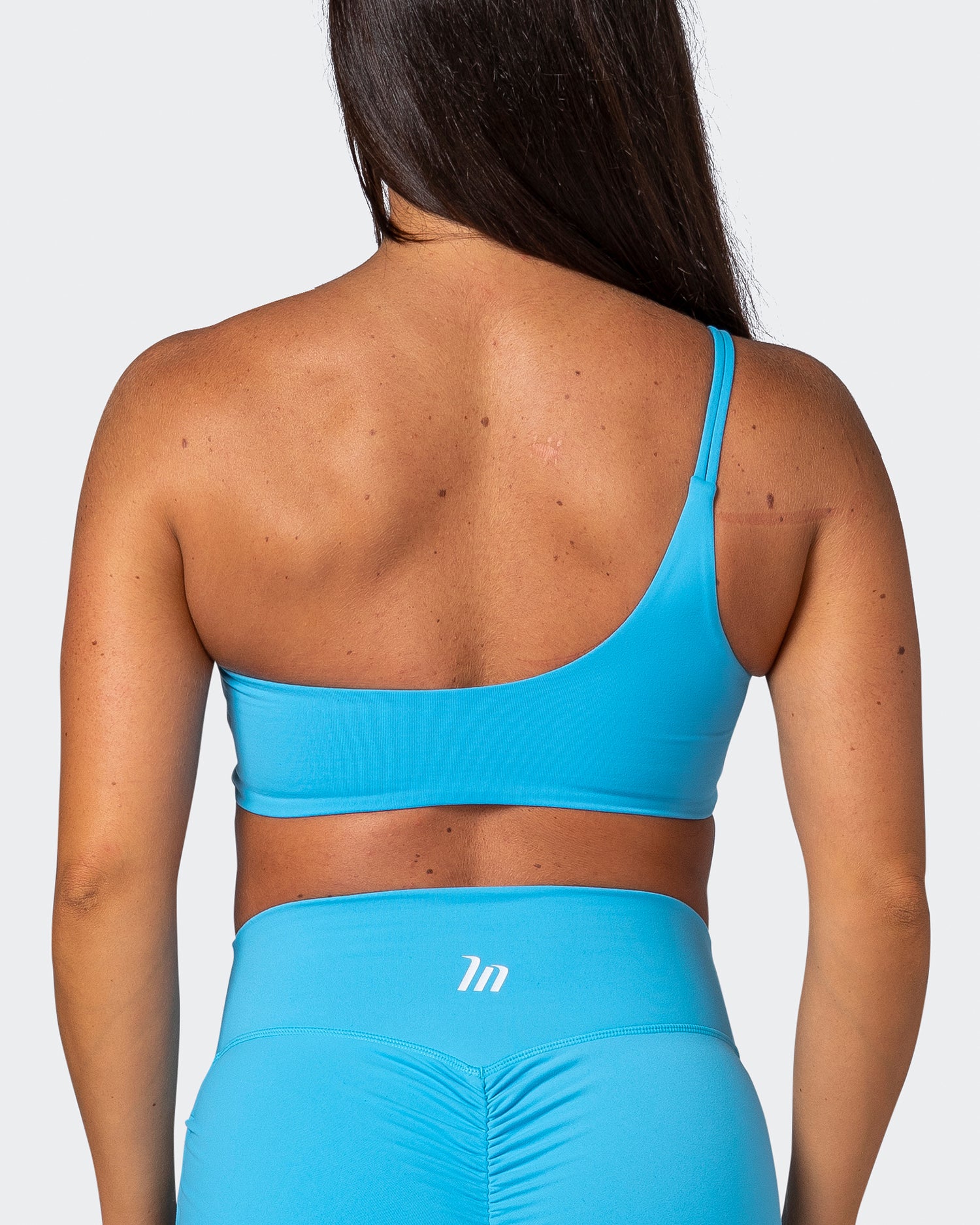 Movement One Shoulder Bralette - Ibiza Blue - Muscle Nation
