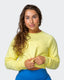 Leisure Cropped Sweat - Sunny Lime