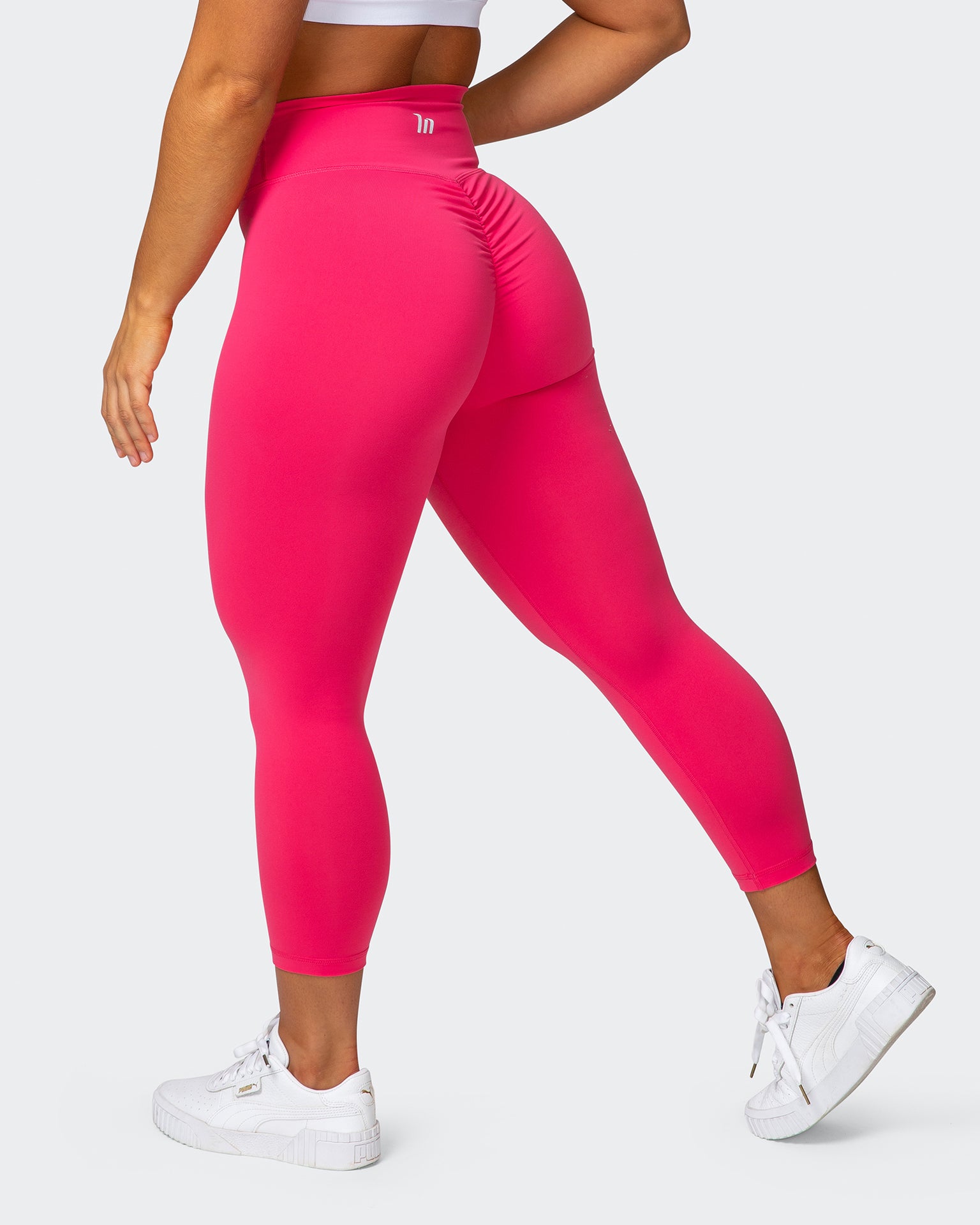 Signature Scrunch 7/8 Leggings - Paradise Pink - Muscle Nation