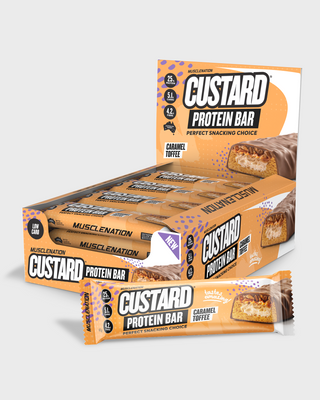 CUSTARD Protein Bar - Caramel Toffee - Box of 12