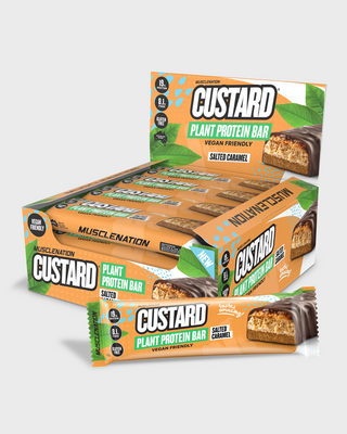 CUSTARD Plant Protein Bar (Vegan, GF) - Salted Caramel - Box of 12