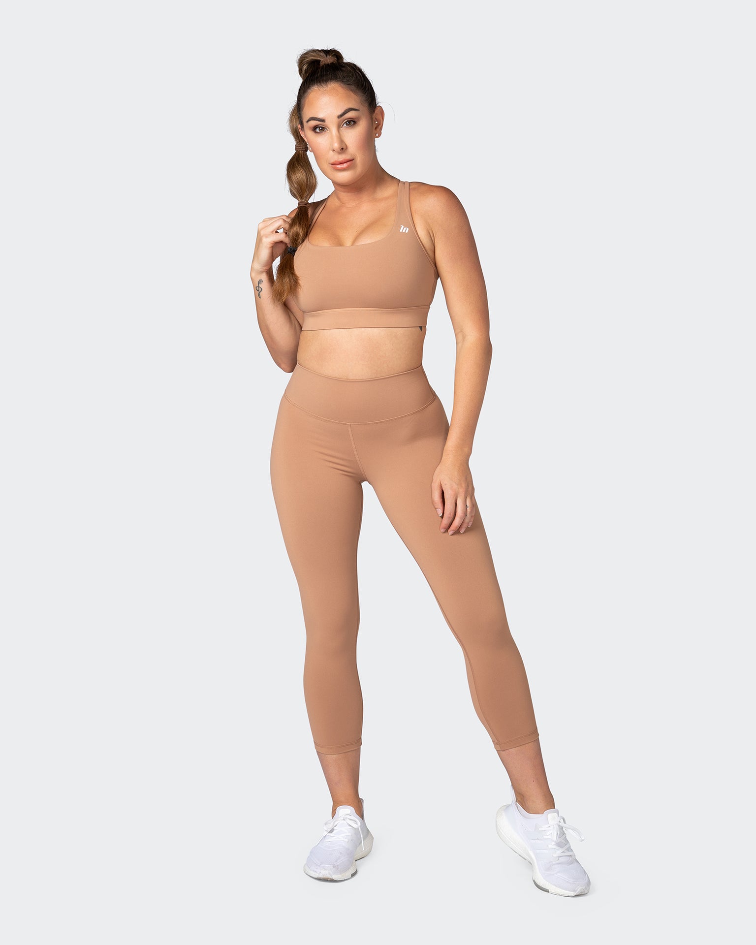 Signature Scrunch 7/8 Leggings - Cashew-Leggings-XXS-012303CASHW-XXS-MNAPPRL17377-7-Muscle Nation