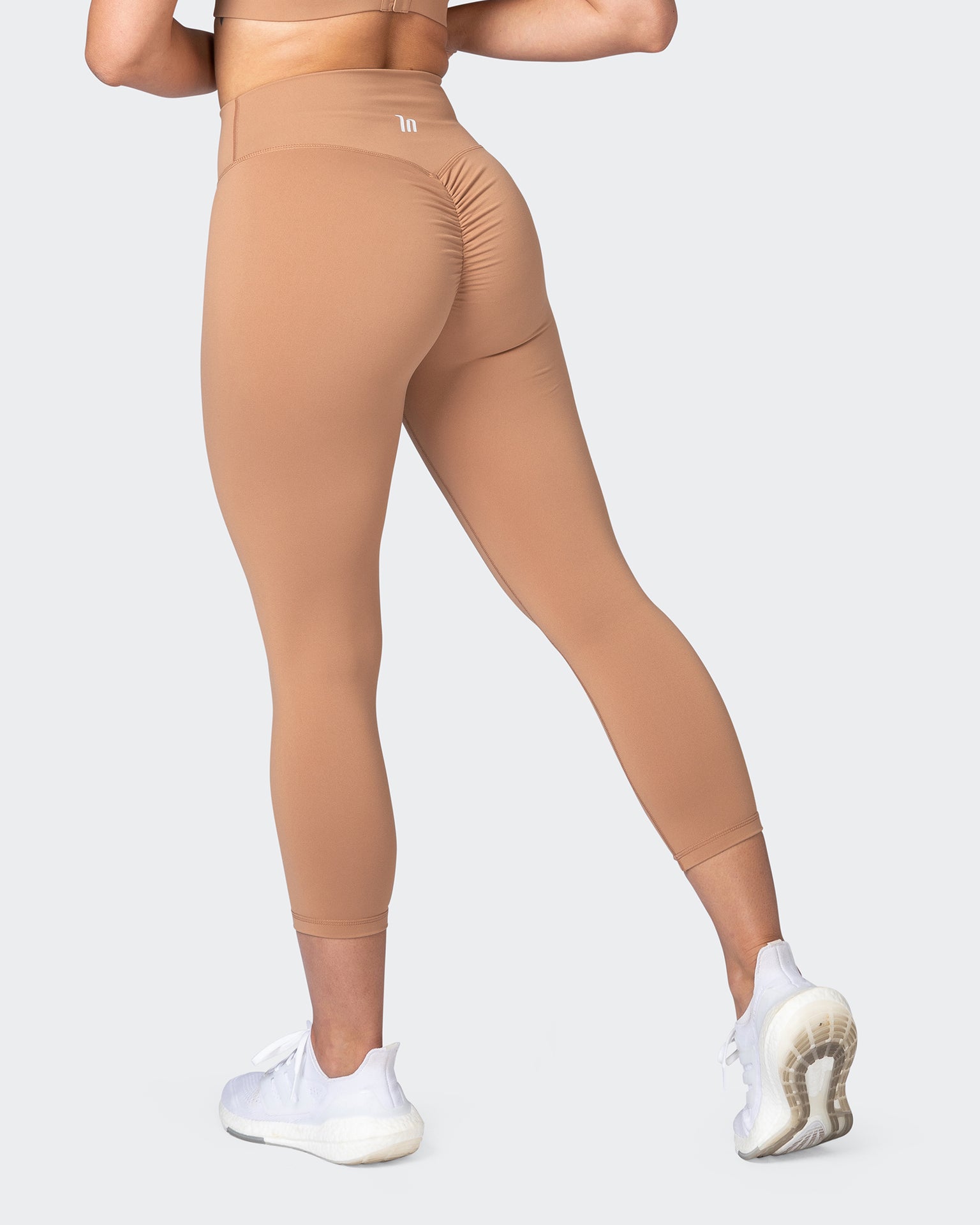 Signature Scrunch 7/8 Leggings - Cashew-Leggings-XXS-012303CASHW-XXS-MNAPPRL17377-1-Muscle Nation