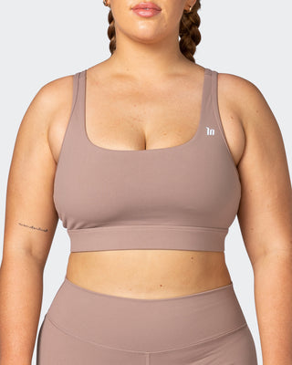 Brace Yourself Bra - Praline-Sports Bras-XS-082271PRLN-XS-MNAPPRL21428-2-Muscle Nation