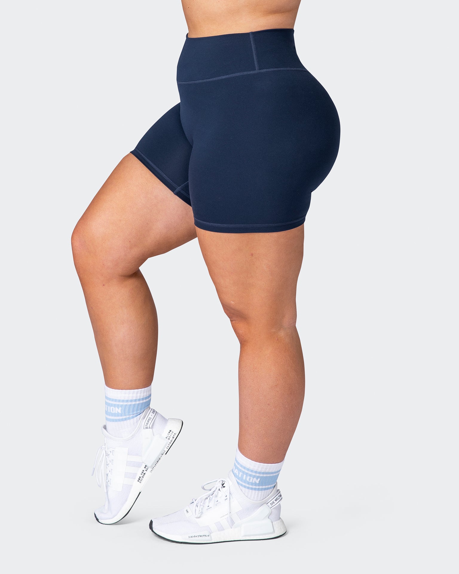 Zero Rise Everyday Bike Shorts - Navy-Shorts-XXS-092251NAVY-XXS-MNAPPRL17271-4-Muscle Nation