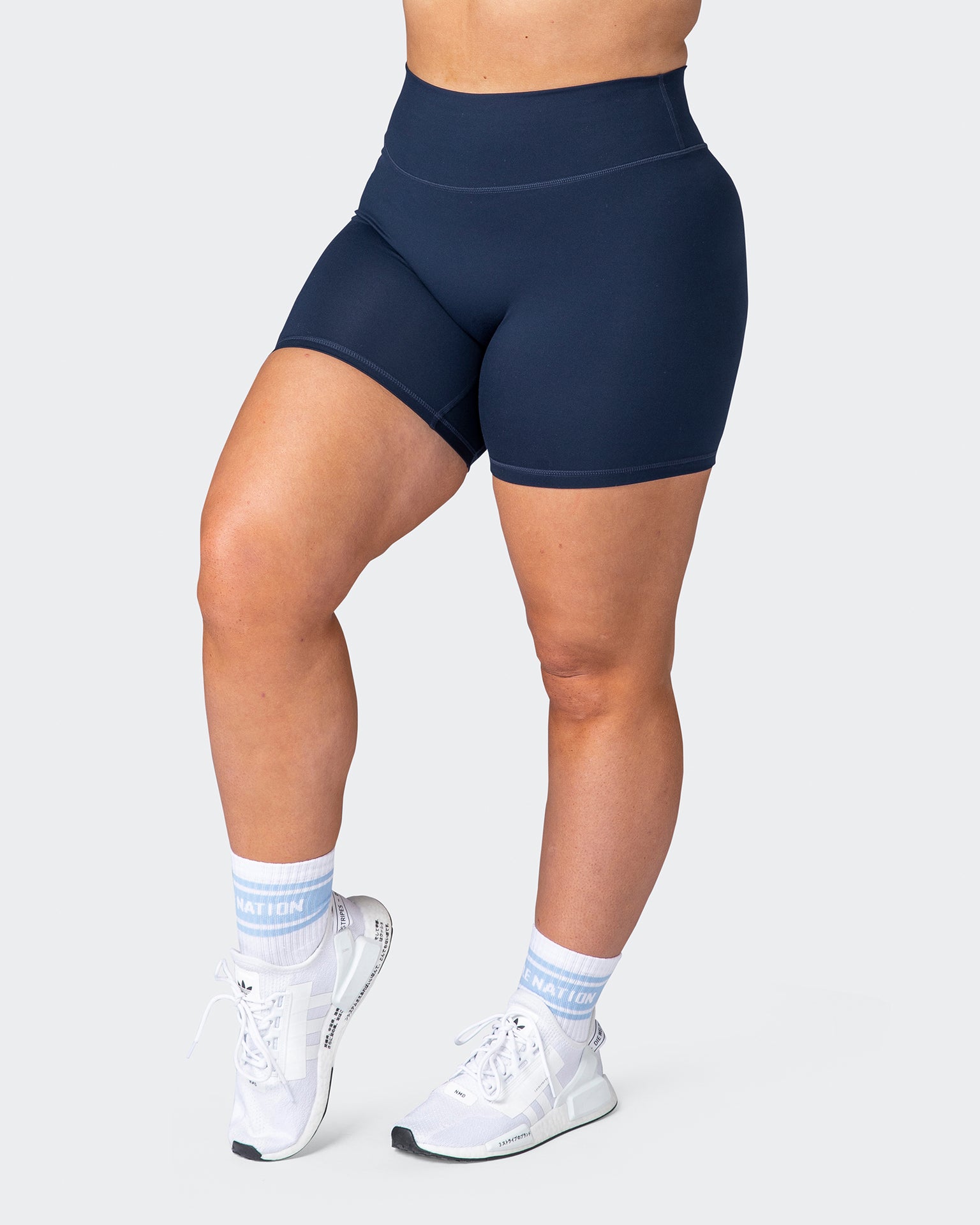 Zero Rise Everyday Bike Shorts - Navy-Shorts-XXS-092251NAVY-XXS-MNAPPRL17271-3-Muscle Nation