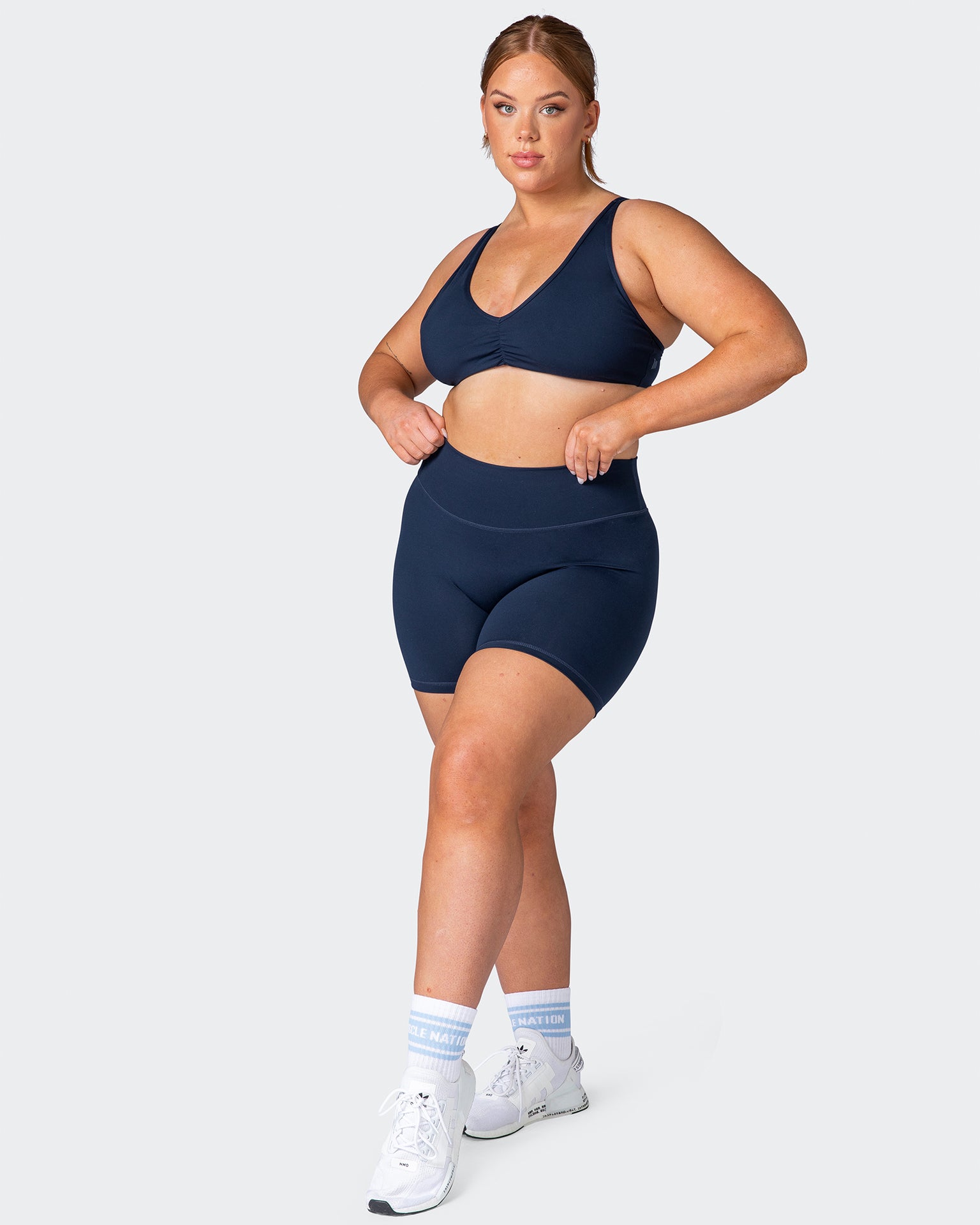 Zero Rise Everyday Bike Shorts - Navy-Shorts-XXS-092251NAVY-XXS-MNAPPRL17271-7-Muscle Nation