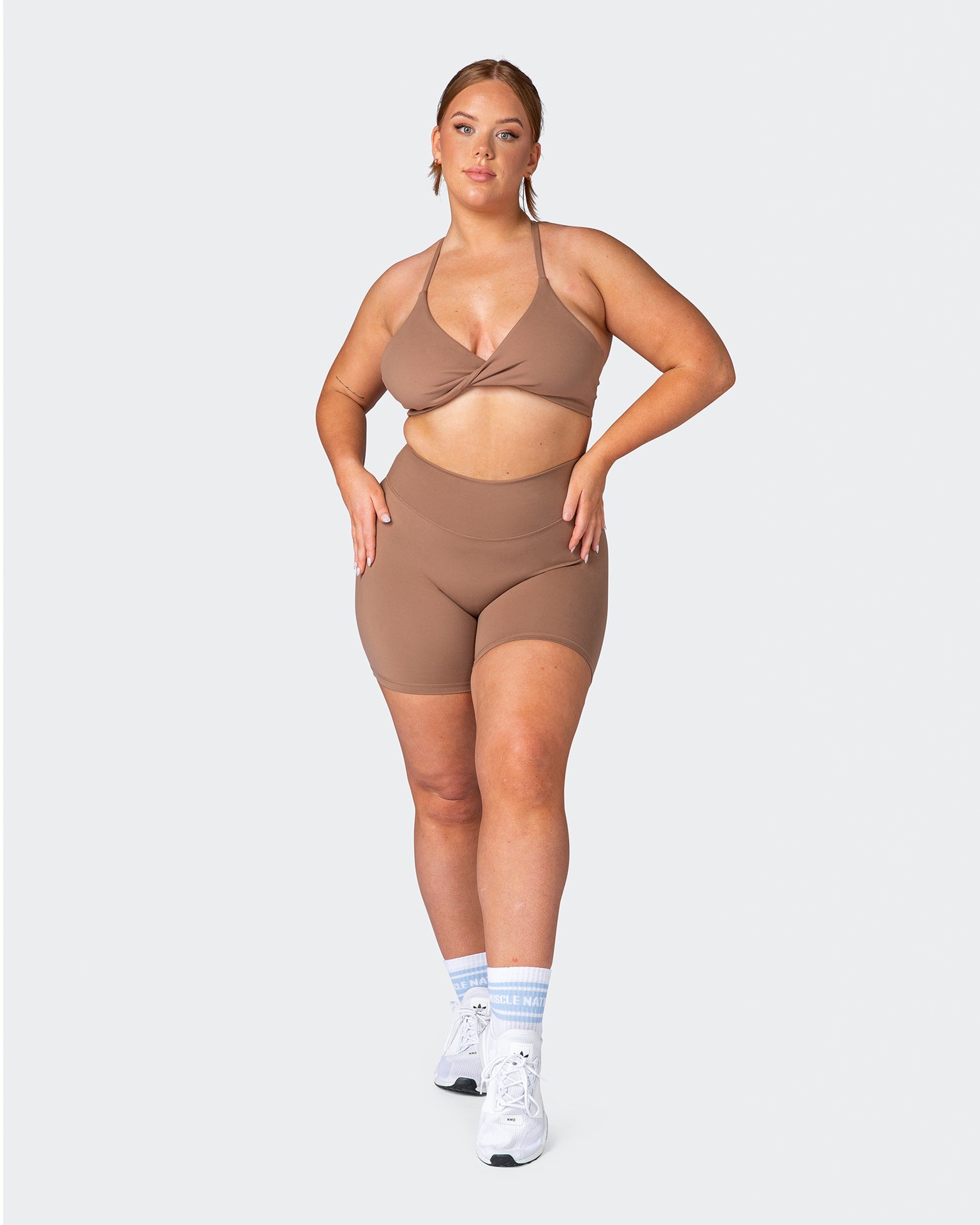 Zero Rise Everyday Bike Shorts - Chocolate Malt-Shorts-XXS-092251CHOCMLT-XXS-MNAPPRL17236-7-Muscle Nation