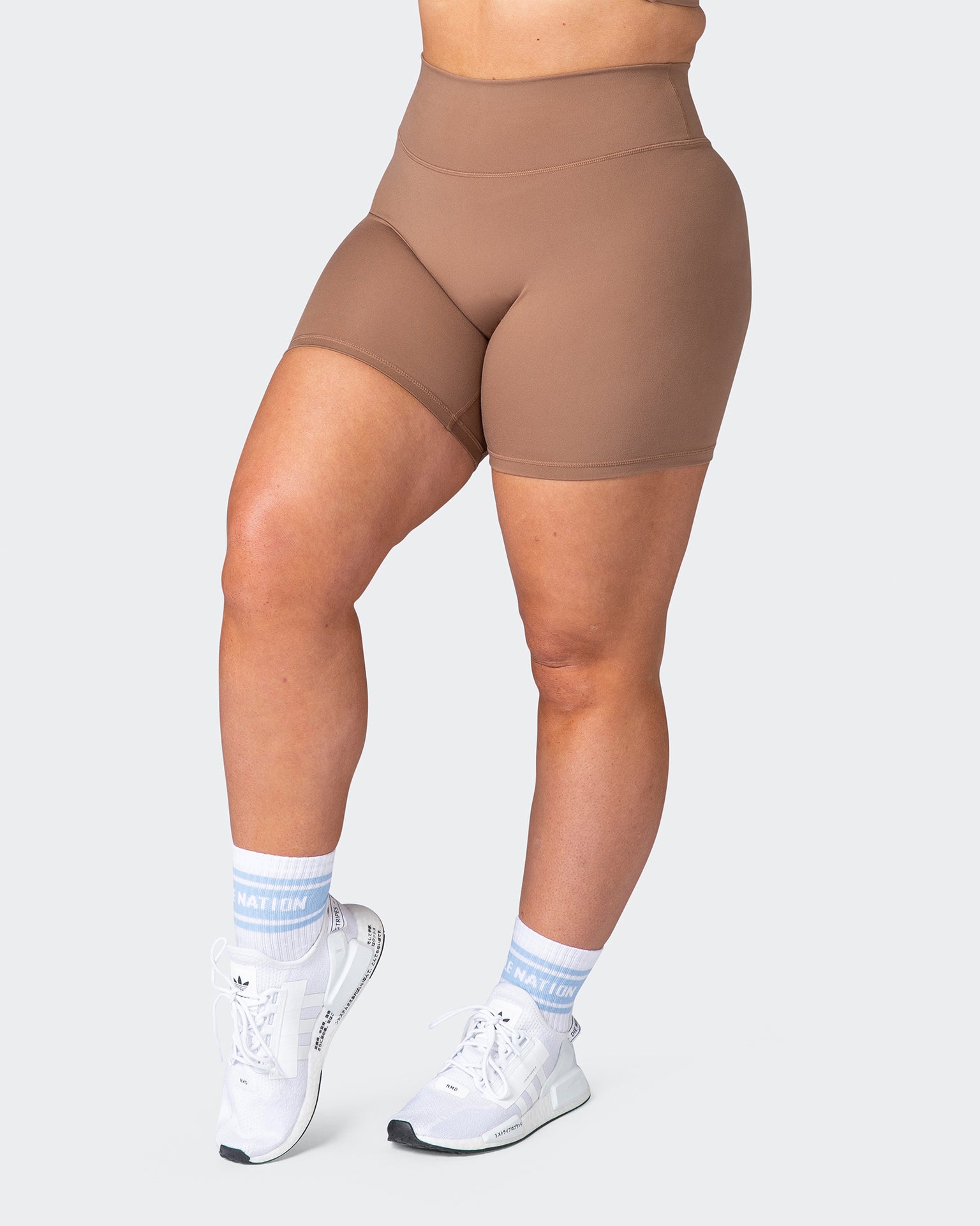 Zero Rise Everyday Bike Shorts - Chocolate Malt-Shorts-XXS-092251CHOCMLT-XXS-MNAPPRL17236-3-Muscle Nation