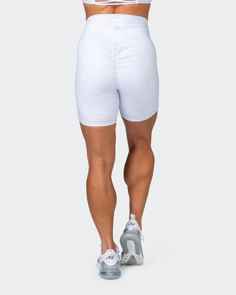HBxMN Everyday Haven Bike Shorts - White Grey Marl