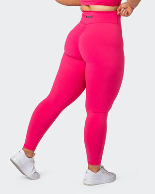 Signature Scrunch Ankle Length Leggings - Flamingo-Leggings-XXS-072203FLAM-XXS-MNAPPRL16397-1-Muscle Nation
