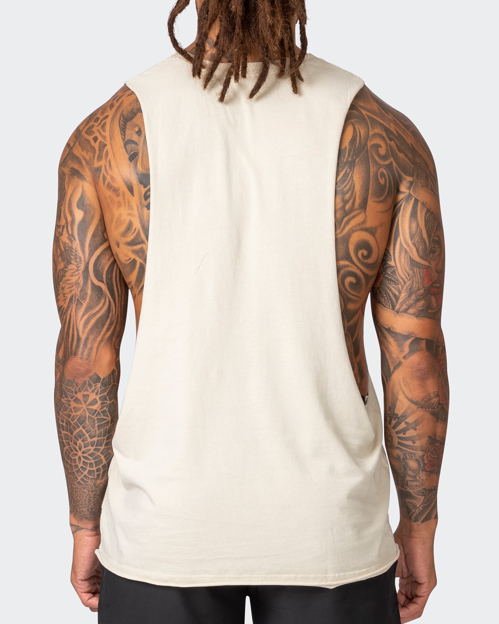 Ultra Drop Arm Vintage Tank - Washed Cream