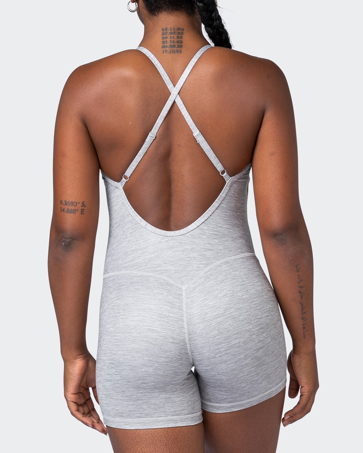 Game Changer One Piece - Quiet Grey Marl-One Piece-XXS-092210QTGRMRL-XXS-MNAPPRL21023-7-Muscle Nation