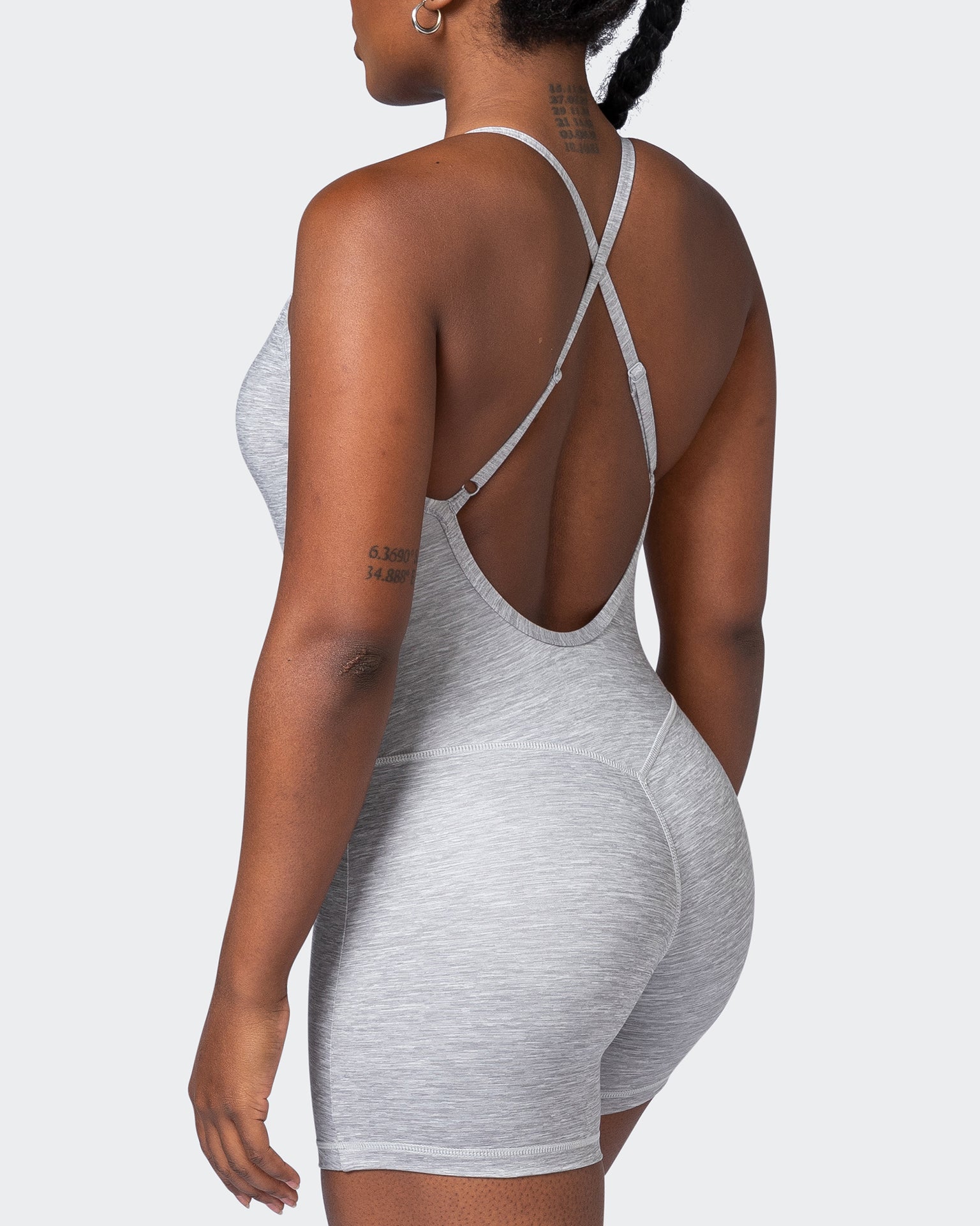 Game Changer One Piece - Quiet Grey Marl-One Piece-XXS-092210QTGRMRL-XXS-MNAPPRL21023-6-Muscle Nation
